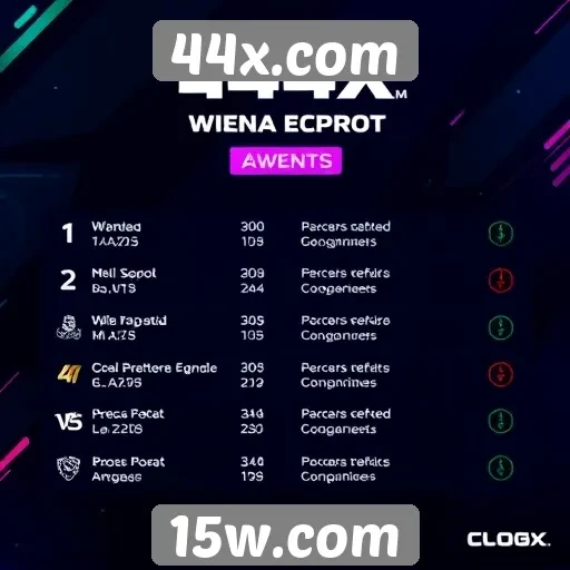 Eventos de eSports programados para 44x.com